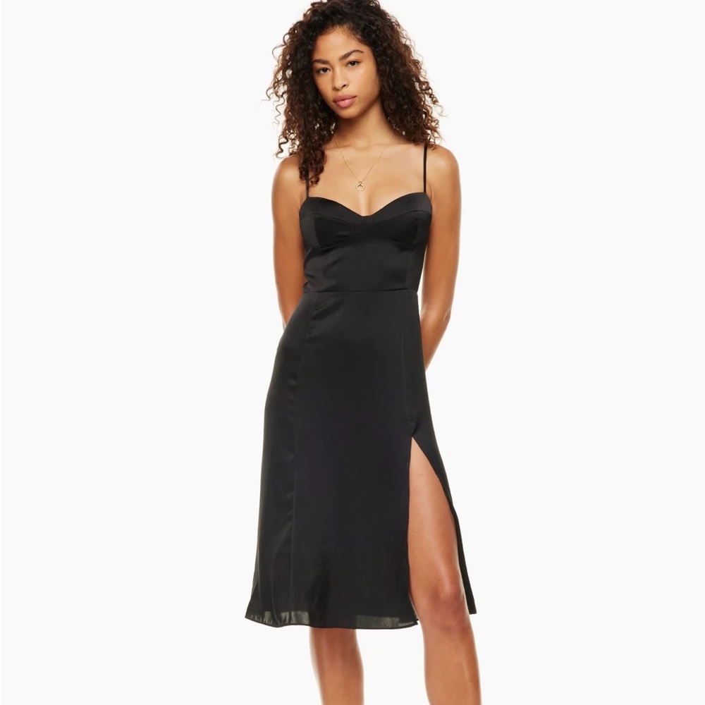 Aritzia Glaze dress black sz 2